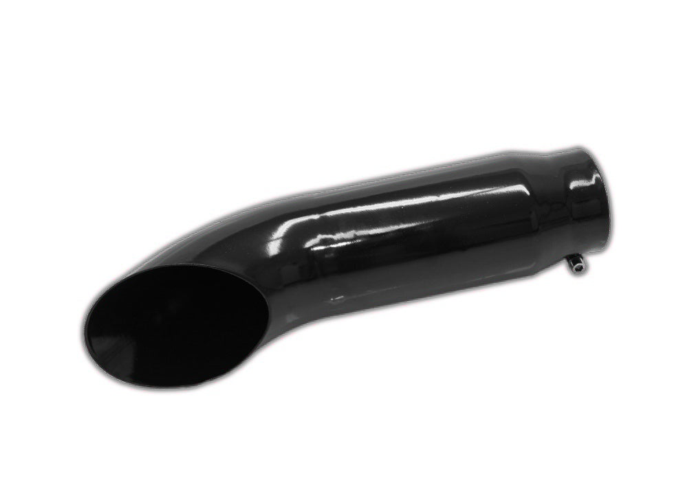 Bolt-on Turn Down | Black Powder Coated Exhaust Tip